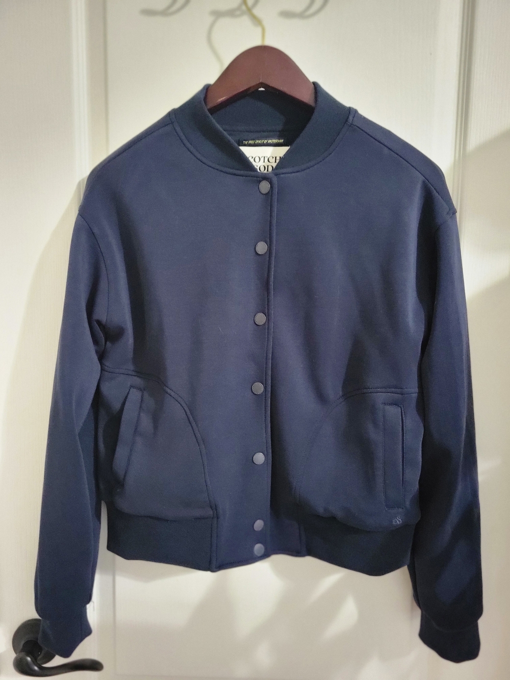 Scotch & Soda Navy Bomber Jacket - Women's